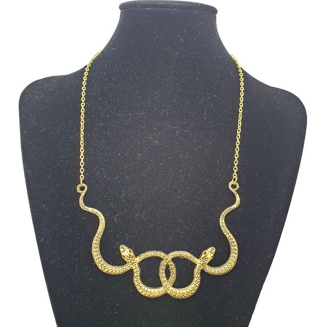 Necklace Serpents Gold Colour